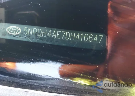 2013 Hyundai Elantra Gls z USA, uszkodzony, nr VIN 5NPDH4AE7DH416647